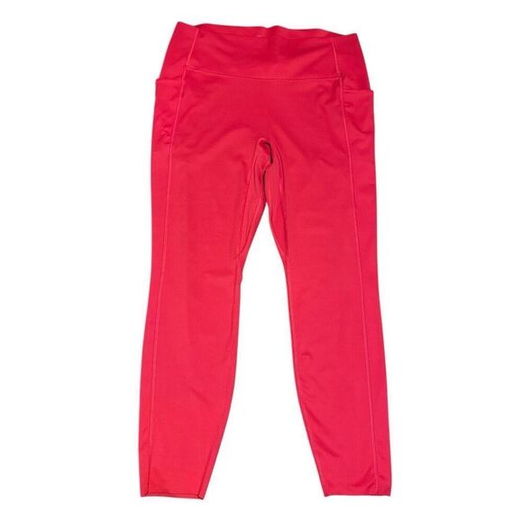 All in Motion Leggings Size XL Red Dual Pockets 7/8 Yoga Pants - Picture 1 of 8